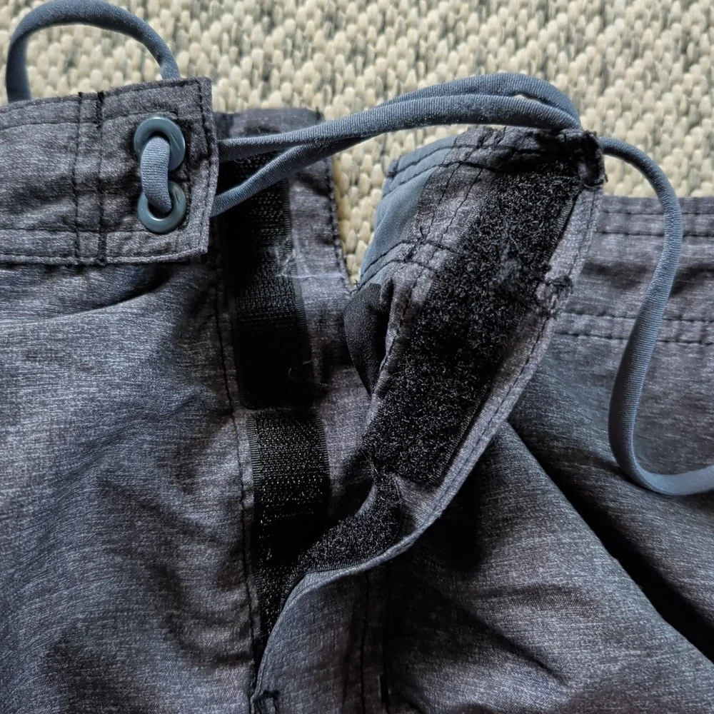 Speedo Shorts Mens XL Gray Swim Trunks‎ Board Shorts Drawstring Cargo Pocket